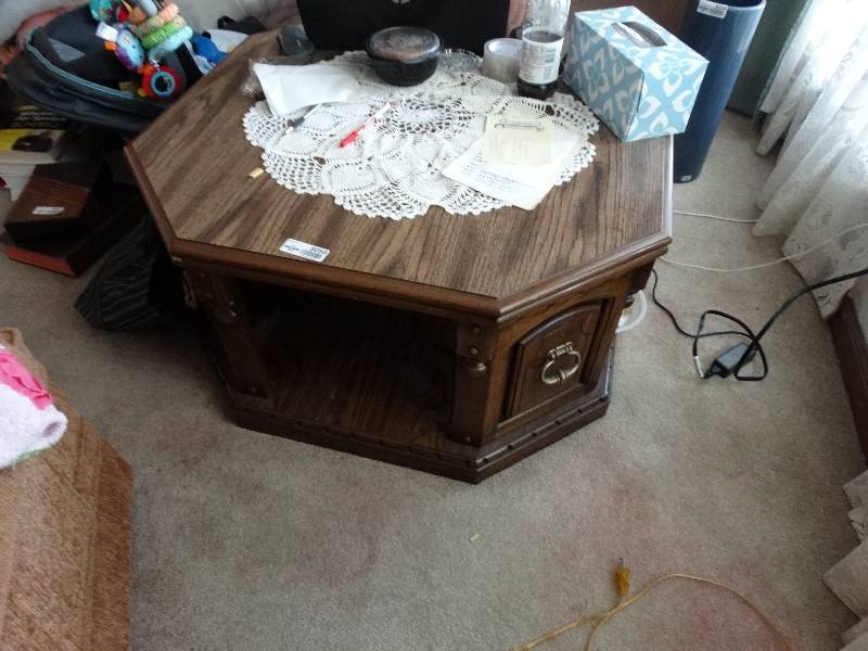 lot 8055 image: Wooden coffee table