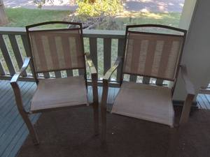 lot 232 image: (2) Porch chairs.