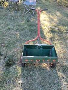 lot 245 image: Scotts seeder.