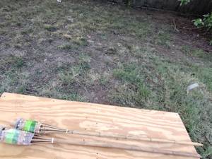 lot 289 image: (2) Bamboo torch.