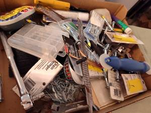 lot 504 image: Assorted Hardware and Tools.