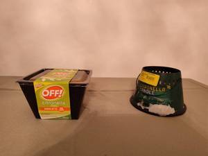 lot 589 image: Off Candle and Citronella Candle.