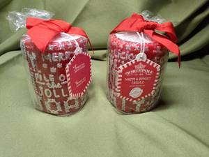 lot 682 image: (2) North Pole Candles.
