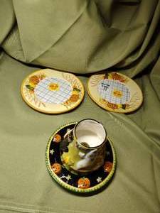 lot 684 image: Home Interiors Pumpkin Glassware.