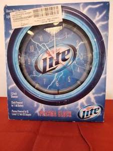 lot 403 image: Miller Lite Plasma Clock.
