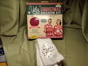 lot 709 image: Christmas Sweater Kit.