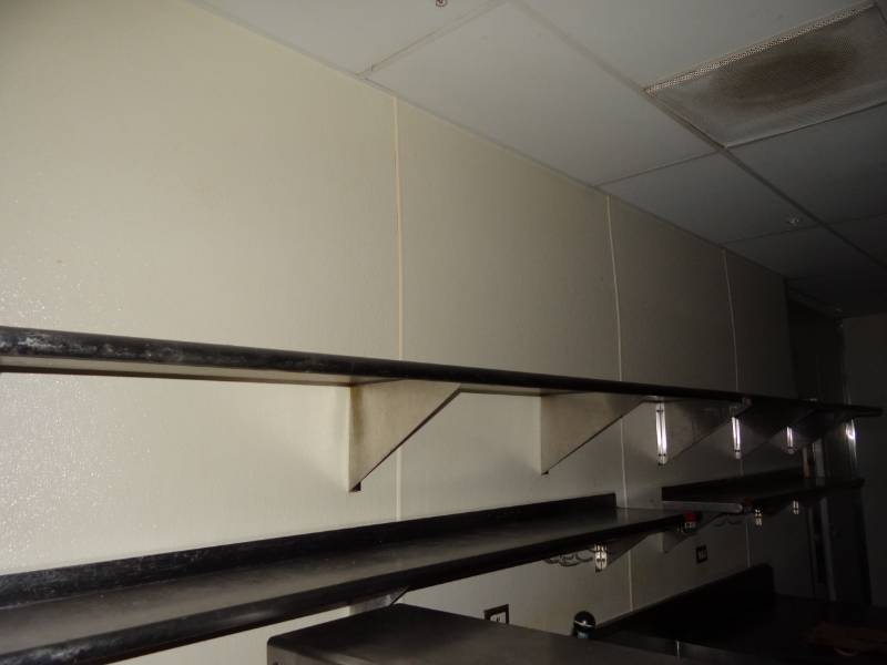 lot 4278 image: Stainless Steel Wall Mount Shelf