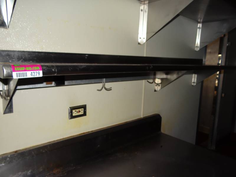 lot 4279 image: Lot of (2) Stainless Steel Wall Mount Shelf