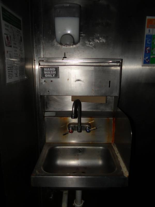 lot 4308 image: Advance Tabco Stainless Hand Wash Station