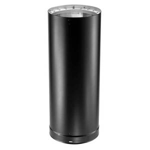 lot 1688 image: DuraVent DVL 6 x 12 Inches Galvanized Steel Double Wall Stove Pipe  Black - Retail $60