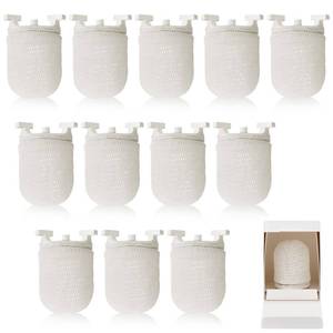 lot 1691 image: Sunnychicc 12 Pcs Gas Lamp Mantles Preformed Gaslight Pre Formed Gas Light Mantel for Outdoor Indoor Lantern Mantles, White - Retail $68