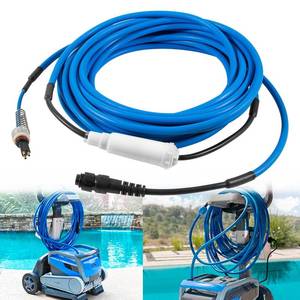 lot 1724 image: 9995872-DIY Cable and Swivel Assy Fits for Dolphin DX4 DX6 Triton Edge Deluxe 5 DLX5 Apollo &amp Plus Discovery Prowler 820 &amp 830 DX4S DX5S Premier H50 Robotic Pool Cleaners 18M (60FT) - Retail $310