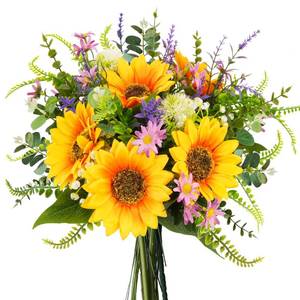 lot 2000 image: HUAESIN Artificial Flowers Faux Sunflower Bouquets Spring Fake Wildflowers Summer Silk Sunflowers Floral Arrangements for Home Kitchen Office Table Centerpieces Wedding Party Cemetery Flowers - Retail $41