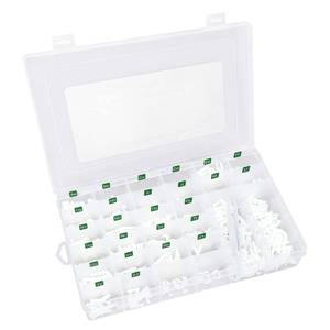 lot 2030 image: Letter Board Letters Only,504 PRE-Cut Characters (1 Inch,White) with Sorting Tray,Felt Board Letters - Retail $24