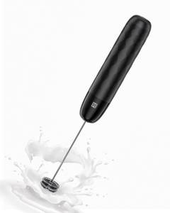 lot 2033 image: Maestri House Rechargeable Milk Frother, LunaFro Mini Handheld Electric Foam Maker Detachable Stainless Steel Whisk Drink Mixer Foamer Mini Blender for Matcha, Lattes, Cappuccino, No Stand - Retail $15