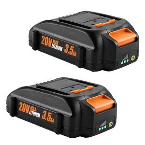 lot 2034 image: Ahomtikk 3.5AH Replacement for Worx 20V Battery WA3525 WA3575 Compatible with WG151s WG155s WG251s WG890 WG891 Worx 20V Max Lithium-ion Battery WA3520 (2 Pack) - Retail $30
