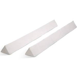 lot 2069 image: Delta Children Extra Long Foam Bedrail Bumper - Guardrail for Toddlers & Kids with Water-Resistant, Non-Slip & Machine Washable Cover - 2pk, White - Retail $28