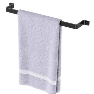 lot 2077 image: Towel Bar for Bathroom Towel Rack Wall Mounted 16 Black One-Piece Bathroom Towel Bar Without Assembly Hand Towel Holder Bathroom Decor Accessories (Premium Metal) - Retail $8