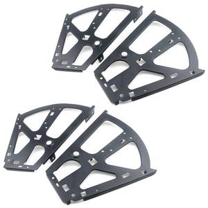 lot 2094 image: Coshar 4Pcs 2 Layers Shoes Drawer Cabinet Hinges Stainless Steel Shoe Cabinet Replacement Fittings, Black - Retail $24