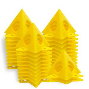 lot 2097 image: KATA Painters Painting Pyramid Stands 36pcs Cabinet Doors Risers & Painting - Paint Triangle Stands Mini Cones Tripods for Canvas Support & Pouring - Art DIY Projects Household Essemtials - Retail $8