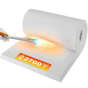 lot 2124 image: MMasters 24121 Ceramic Fiber Insulation Blanket, Fireproof &amp Heat Resistant Up to 2700°F, Ideal for Wood Stove Baffle, Fireplaces, Kilns, Forges, Pizza Ovens, and More - Retail $15