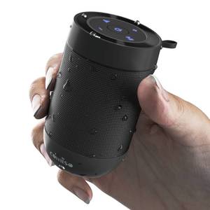 lot 2148 image: Bluetooth Speaker,5.3 Bluetooth Speakers Wireless,TWS Stereo Pairing,Built in Mic,360 HDSound,IP65 Waterproof Speaker,Support TF Card, for HomePartyOutdoorBeach, Gift for MenWomen-Black - Retail $14