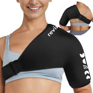 lot 2149 image: REVIX Shoulder Ice Pack Wrap for Rotator Cuff and Arm, Reusable Gel Cold Wrap with Compression for Targeted Area, Soothing Discomfort & Fatigue, Easy to Put On & Take Off, Flexible Fit for Men & Women - Retail $27