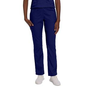 lot 2361 image: Landau Proflex Tailored Fit Stretch 5-Pocket Cargo Scrub Pants for Women 2042 True Navy LGE - Retail $18