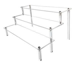 lot 2363 image: Acrylic Riser,Clear Display Risers Stand Perfume Organizer Cologne Acrylic Shelves 3 Tiered Cupcake Shelf for Amiibo Funko POP Figures Food Desserts Holder Collection Cosmetic Vendor Product - Retail $8
