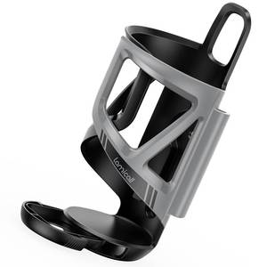 lot 2387 image: Lamicall Bike Water Bottle Holder - Tracker Storage Adjustable Spring Design Bike Cup Holder, Bicycle Drink Cage, Cycling Bike Water Bottle Cage with Screws Tool, for 2.28-3.39 Diameter Bottles - Retail $10