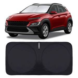 lot 2395 image: for Kona 2025 Windshield Sun Shades Sunshade Window for Hyundai Kona 2017-2024 Windshield Cover for Palisade Sonata G8090 Azera XG350 Accessories Sun Visor Protector 210T Reflective Sun Shield - Retail $15