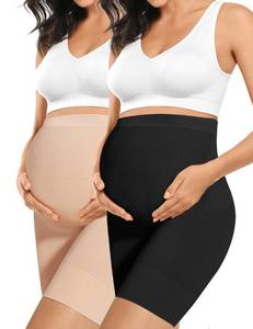 lot 2415 image: Maternity Dress Maternity Shapewear for Dresses Maternity Shapewear Maternity Dress for Photoshoot Belly Support for Pregnancy Pregnancy Shapewear BlackNude L - Retail $25