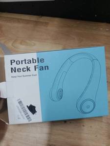 lot 2435 image: Portable Neck Fan - Personal Cooling Device - Retail $15