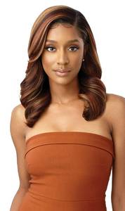 lot 2486 image: Outre Meltd Hairline Lace Front Wig HD Transparent Redesigned ComfortFit Ear Contour AMANDA (1B) - Retail $38