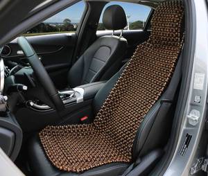 lot 5670 image: EXCEL LIFE Natural Wood Beaded Seat Cover Massaging Cooling Cushion for Car Truck. Keeps The Back from Getting Sweaty While Driving. Makes Driving More Bearable and Less Painful On Long Trips - Retail $70