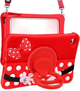 lot 6218 image: Lotadilo Cute Case for iPad mini 5 2019Mini 4 2015 - Silicone 3D Design for Girls Women Teens Girly Kawaii Funny Cartoon Soft Stand for iPad 5th4th Generation Case 7.9 inch with Lanyard - Retail $18