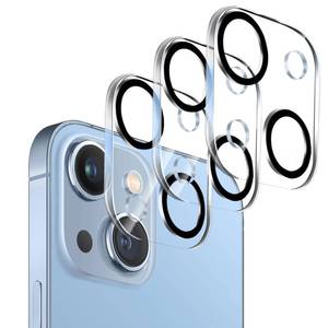 lot 6220 image: Dengduoduo 3 Pack Tempered Glass Camera Lens Protector for iPhone 14 6.1 & iPhone 14 Plus 6.7, Ultra HD, 9H Hardness, Anti-Scratch, Case Friendly, Easy to Install No Affect on Night Shots - Retail $5