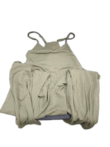 lot 6236 image: Olive Green Spaghetti Strap Maxi Dress Pants Women Size XL - Retail $25