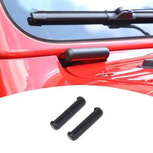 lot 6240 image: PDKLIN for Jeep JL Windshield Hinge Trim Cover for Jeep Wrangler JL JLU Gladiator JT 2018-Present Matte Black Exterior Accessories 2pcs - Retail $19