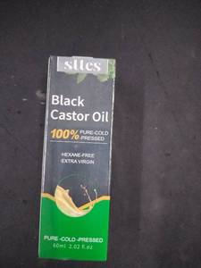 lot 6242 image: Stles Black Castor Oil - Pure Cold Pressed 60ml - Retail $8