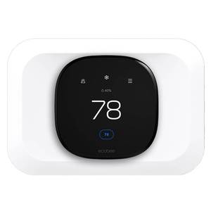 lot 6246 image: Wall Plate Cover Compatible with New 2022 Ecobee Smart Thermostat Premium & 2022 Ecobee Smart Thermostat Enhanced, Programmable WiFi Thermostat Accessory, White - Retail $17