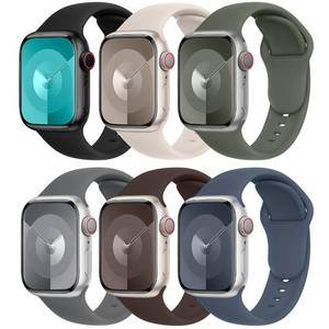 lot 6249 image: DONEGANI C6 Band for Apple Watch Bands Women Men Se Ultra 2 40mm 44mm 46mm 42mm 45mm 41mm 38mm 49mm Series 10 9 8 7 6 5 4 3 iWatch Sport Strap Silicone Black Starlight.. - Retail $15