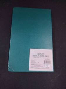 lot 6273 image: Teal Decorative Book Box Storage - Retail $5