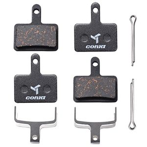 lot 6281 image: corki Cycles 2 Pairs Semi-Metallic Bike Disc Brake Pads for TRP Tektro Shimano - Retail $12