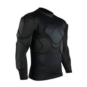 lot 6308 image: Jellybro Mens Padded Football Protective Gear Set Training Suit for Soccer Basketball Paintball Rib Protector - Retail $36