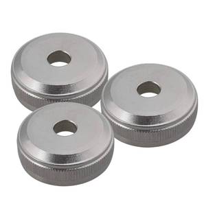 lot 6318 image: Yibuy Silver Copper Trumpet Cornet Valve Piston Button Cap Screw Trumpet Accessory Pack of 3 - Retail $8