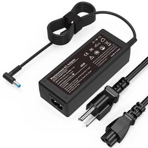 lot 6371 image: AYKLCZUU 45W Charger Compatible with HP Laptop Charger Blue Tip 4.5mm,741727-001 TPN-C125 HSTNN-LA40 HSTNN-DA40 854054-002 HSTNN-CA40 740015-002 740015-003 740015-004 15-f387wm 15-f272wm 15-f233wm - Retail $10