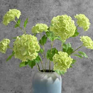 lot 6386 image: Waipfaru 4PCS Hydrangea Artificial Flowers, Real Touch Flowers, 26.8 Faux Hydrangea Flowers, Latex Real Touch Hydrangeas, Fake Flowers for Home Decor Party Bouquet Wedding Decoration, Green - Retail $16