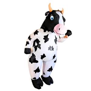 lot 6390 image: PTS Inflatable Costume Adult, Blow Up Cow Costume for Halloween Inflatables Cosplay Party - Retail $41
