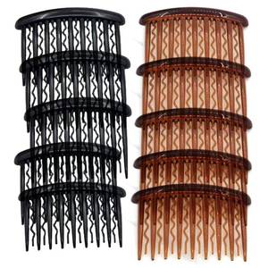 lot 6416 image: Decorative Hair Combs for Women Accessories Hair Comb Clips for Women Hair Side combs for Fine Hair Black Brown Hair Accessories for Girls Plastic Combs for Hair 10Pcs - Retail $8